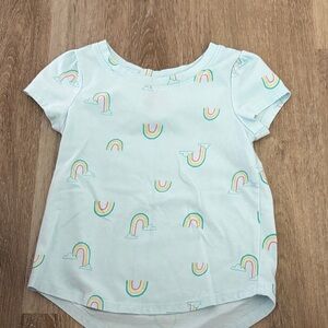 Cat & Jack Light Blue Rainbow T-Shirt